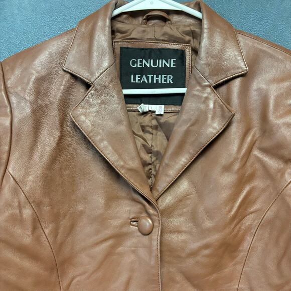 Navarre Leather Company Jacket Blazer Button Down Preppy Academia Boho Country - Picture 10 of 11